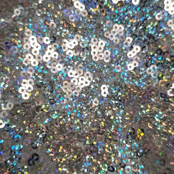 💜 Sexy sparkle crop top open back sequence - Picture 4 of 4